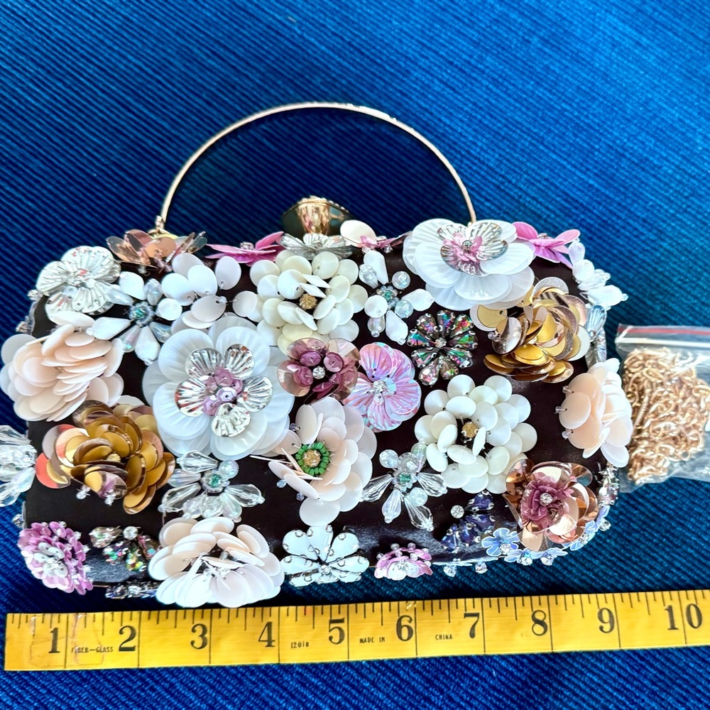 Floral Embellished Handbag